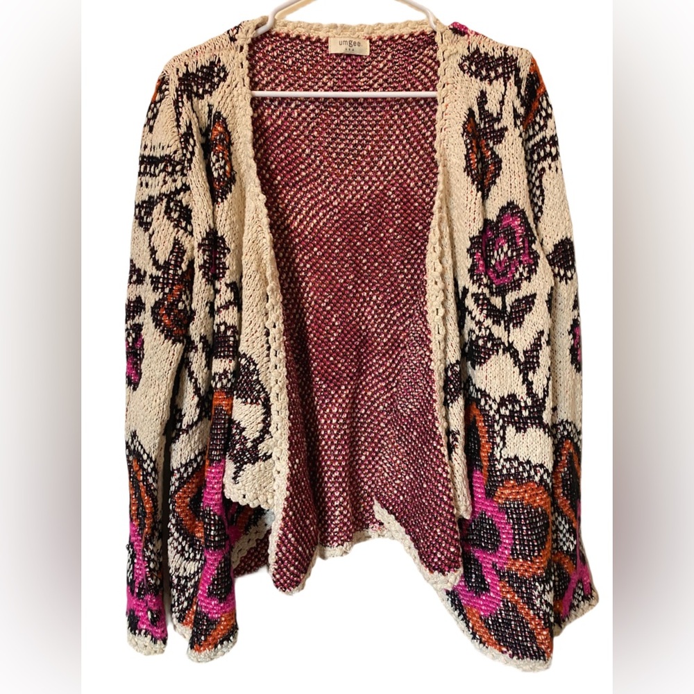 Umgee Floral Cardigan - Picture 1 of 4